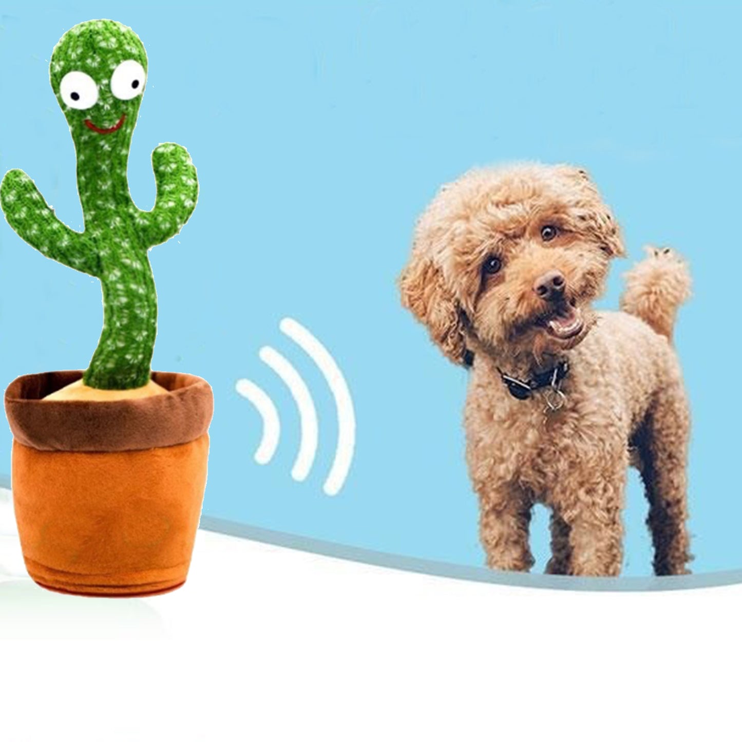 Dancing Talking Cactus Toy for Babies & Toddlers - 120 English Songs, Singing Mimicking Recording Repeating, Educational Sensory Music Toy | Kids Birthday/Children’s Day Gift for Boys & Girls