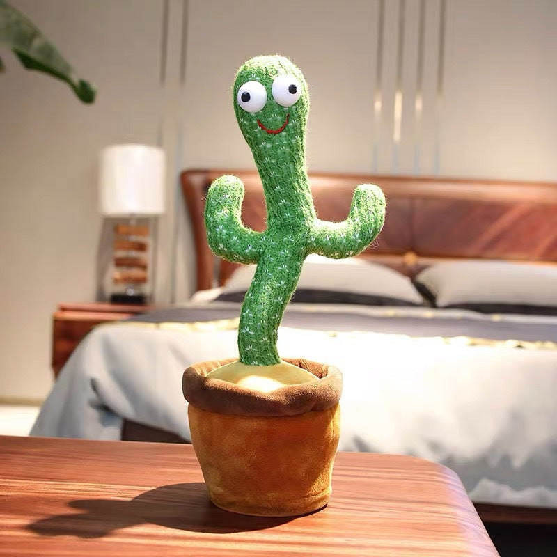 Dancing Talking Cactus Toy for Babies & Toddlers - 120 English Songs, Singing Mimicking Recording Repeating, Educational Sensory Music Toy | Kids Birthday/Children’s Day Gift for Boys & Girls