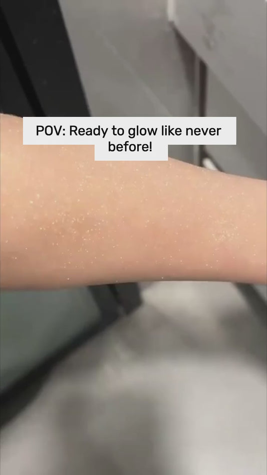 Shimmering Highlighter Spray -Shiny Body Spray - Fine Mistspraythat imparts a dreamy, pearlescent glow to your skinand hairfor any occasion.