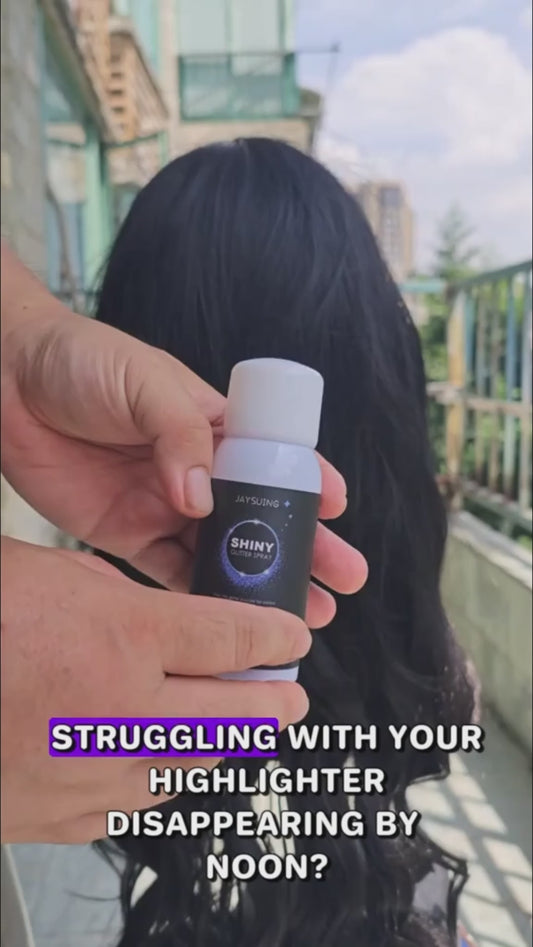 Shimmer Body & Hair Spray - Metallic Glitter Powder for Halloween, Parties, Club Wear - Highlighter for Clavicle, Outfits, Quick-Dry 2pcs